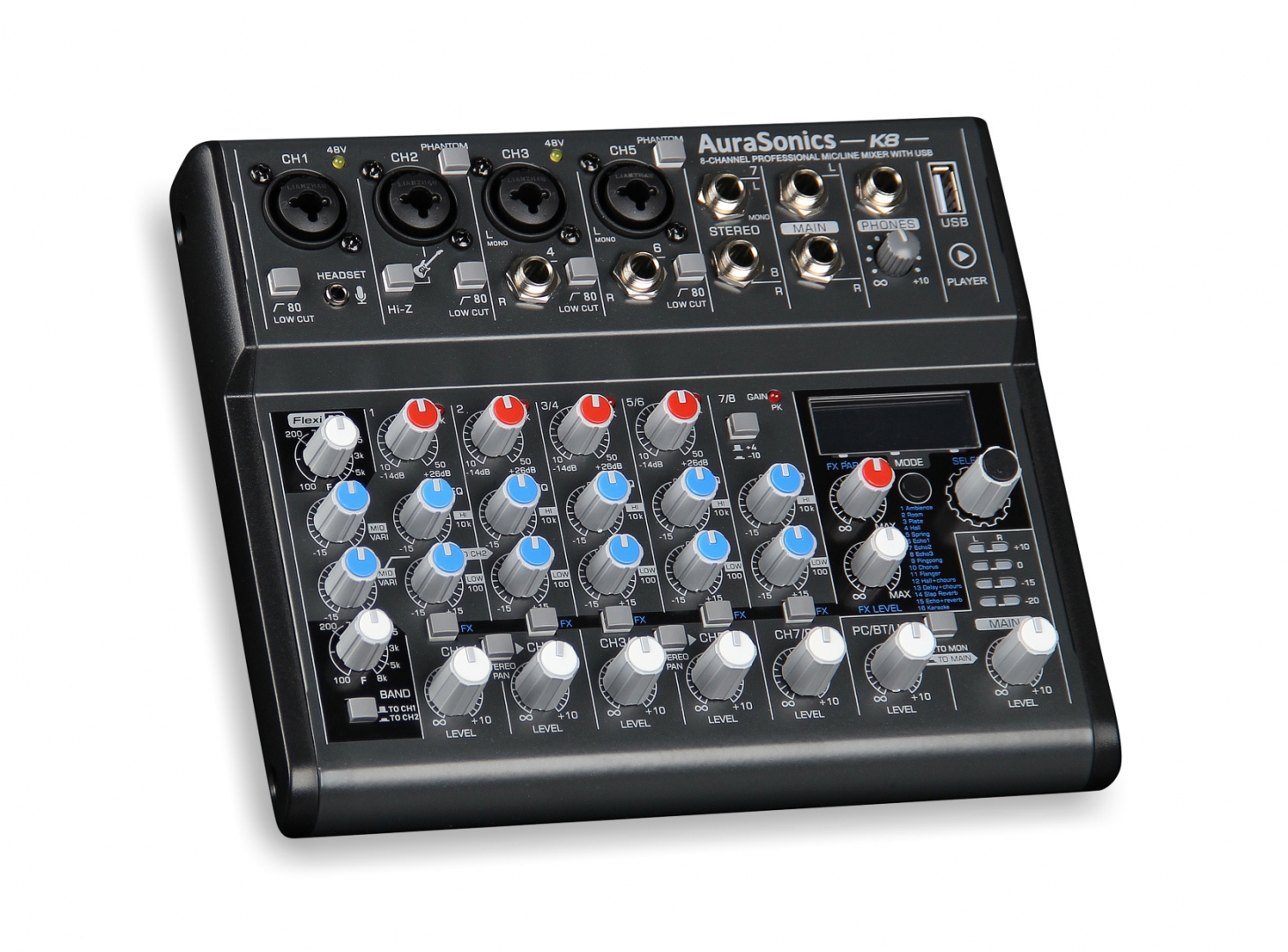 AuraSonics K8 компактный микшерный пульт в Тимашевске