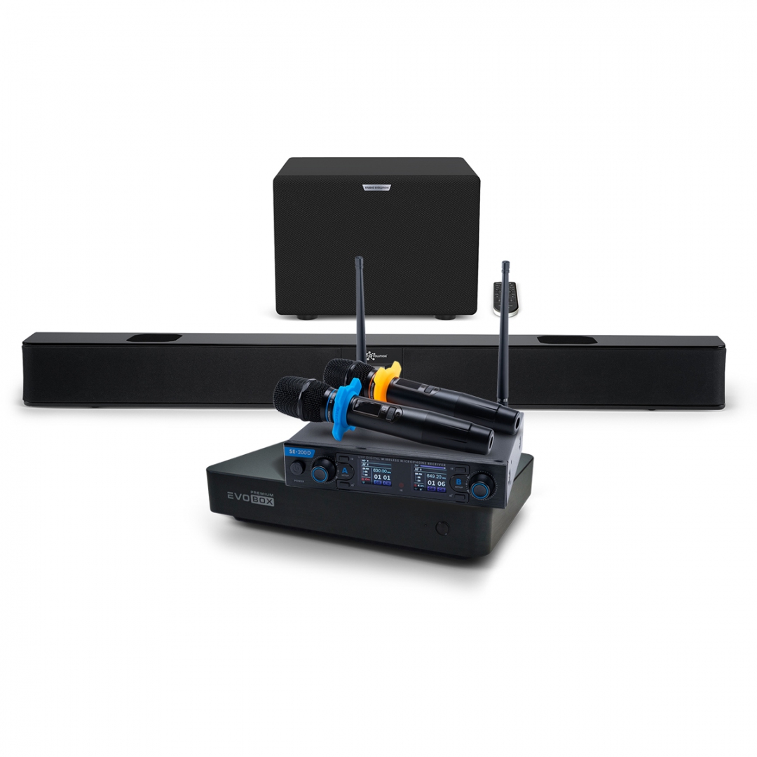 Hi-End караоке-система EVOBOX Premium + EvoSoundBar (саундбар с караоке) в Тимашевске