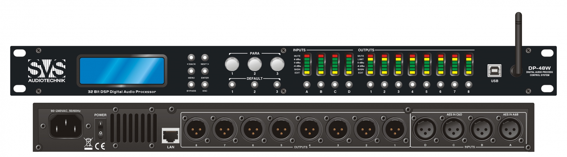 SVS Audiotechnik DP-48W Цифровой процессор: 4 входа 8 выходов в Тимашевске