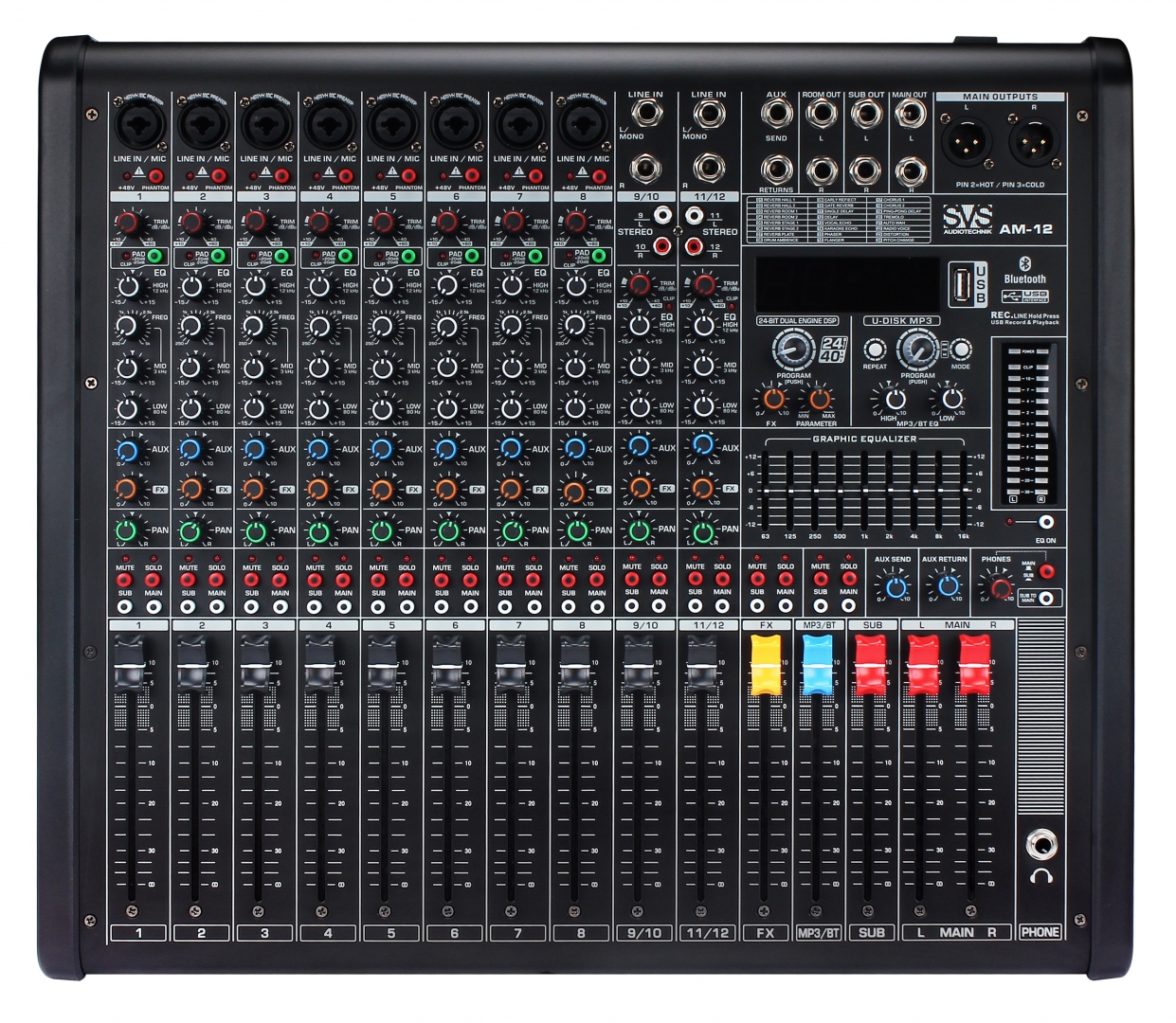 SVS Audiotechnik mixers AM-12 Микшерный пульт аналоговый, 12-канальный в Тимашевске